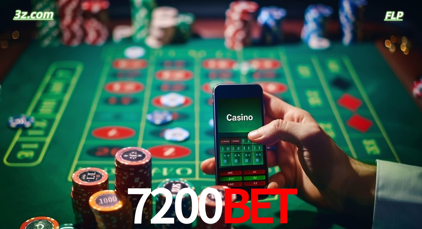 Cassino online móvel 7200bet com apostas em roleta e fichas de pôquer
