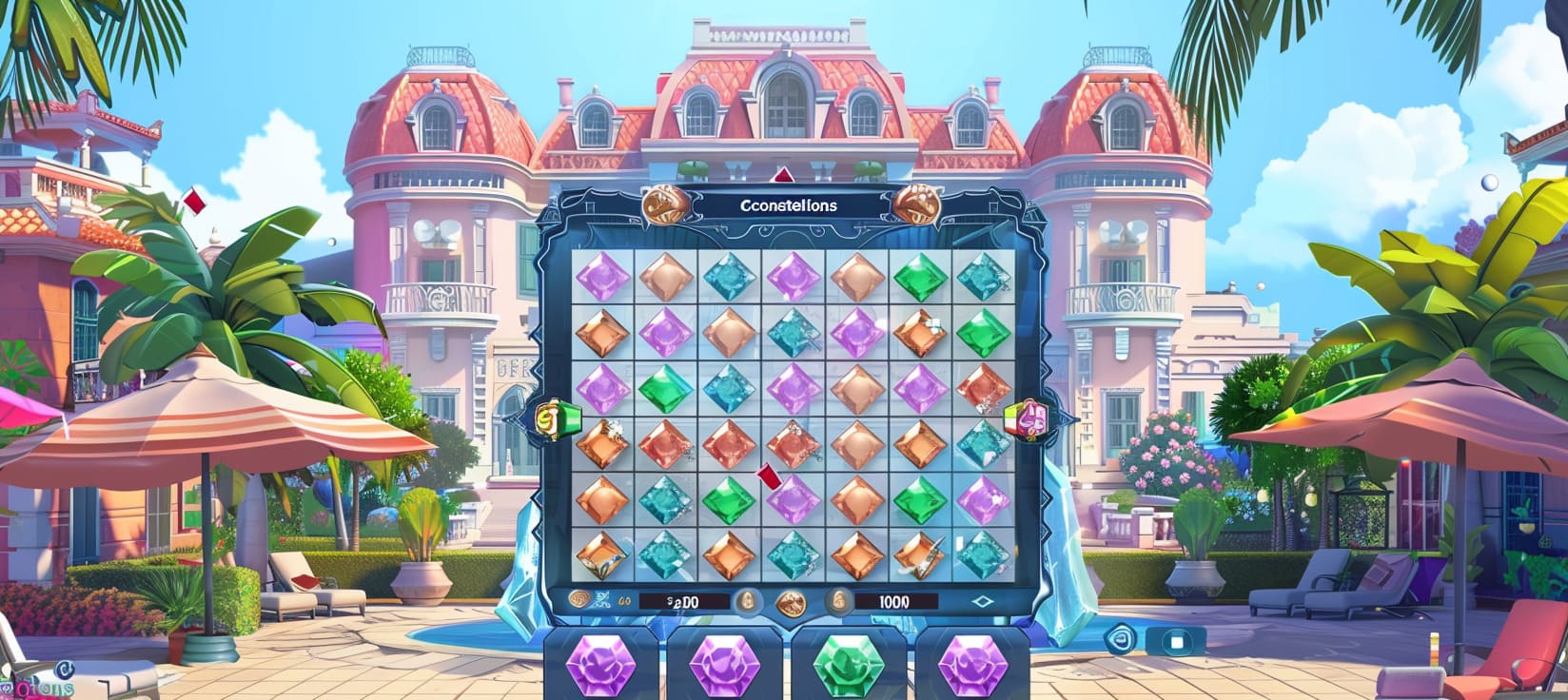7200bet Constellations slot game cassino online com pedras preciosas